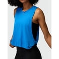 thumbnail image 4 of Large Armhole Tank Tops for Women - Workout Sport Yoga Running Gym Loose Crop Sleeveless Shirts Royal Blue S, 4 of 9