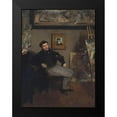 thumbnail image 2 of Degas, Edgar 19x24 Black Modern Framed Museum Art Print Titled - Portrait of James Tissot, 2 of 5