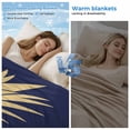 thumbnail image 2 of Pineapple Cooling Blanket,Lightweight Breathable Summer Throw Blanket with Double Sided Cold Effect,Gold Yellow Navy Blue Tropical Fruit Summer Picnic Blankets Bed Sheet for Hot Sleepers 30"x40", 2 of 8