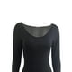 thumbnail image 4 of VISgogo Vestido Casual para Mujer Color Sólido Manga Larga Cuello Redondo Slim Fit Home Vestido Largo VISgogo moda, 4 of 7