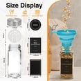 thumbnail image 2 of 12 Pcs Glass Spice Jars with Label, 4oz Spice Jars with Lids, Seasoning containers Set, Comes with spice bottle caps, Silicone Collapsible Funnel,chalk, for Spice Rack, Cabinet, Drawer, 2 of 5