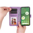 thumbnail image 2 of Funda tipo cartera GANGXUN para Google Pixel 7 , diseño girasol, cuero PU, soporte, cierre magnético, tarjetero, 2 of 5