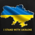 thumbnail image 3 of CafePress - I Stand With Ukraine Flag Ukrainian Pride Pajamas - Women's Short Sleeve Print T-Shirt and Pants Dark Cotton Pajama Set, 3 of 7