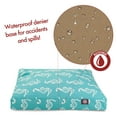 thumbnail image 4 of Majestic Pet | Sea Horse Shredded Memory Foam Rectangle Pet Bed For Dogs, Removable Cover, Teal, Large, 4 of 5