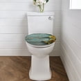 thumbnail image 2 of SEANATIVE Wood Sunflower Toilet Lid Covers for Bathroom Elongated Toilet Seat Cover Aesthetic Oval Toilet Cover Soft and Absorbent Fabric Bathroom Decorations, 2 of 6