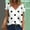 White, variant on Rezuofi Womens Polka Dot Tops 2025 Summer Short Sleeve V Neck Tees Blouses Fashion Casual Loose Comfy Business Tshirts