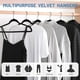 thumbnail image 2 of Colgador de fieltro antideslizante Velvet Hangers HOUSE DAY, color negro, paquete de 60, 2 of 8