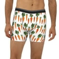 thumbnail image 2 of Men'S Boxer Briefs, Carrot Pattern Daucus Soft And Breathable Mens Underwear Boxer Briefs With Widen Waist, 2 of 2