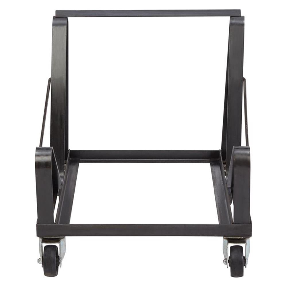 Pemberly Row Modern Metal Dolly for Series 8600 Chairs in Black Powder-Coated