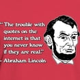 thumbnail image 3 of CafePress - Abraham Lincoln Internet Quot Women's Dark T Shirt - Women's Traditional Fit Dark T-Shirt, 3 of 4