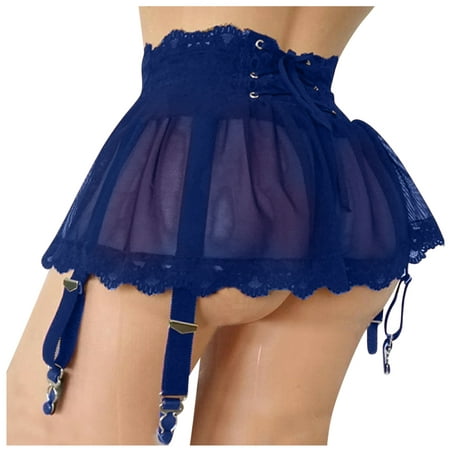 

Sexy Lingerie For Women Dress Plus Size B Age Garter Stocking Suspenders Garter Belt Lace Mesh Female Skirt Sleepwear