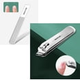 thumbnail image 4 of 4 Pcs Manicure Set Steel Nail Clippers, Beauty Tool Portable Set Professional Grooming Kits, Travel Nail Kit for Men and Women (Silver), 4 of 5
