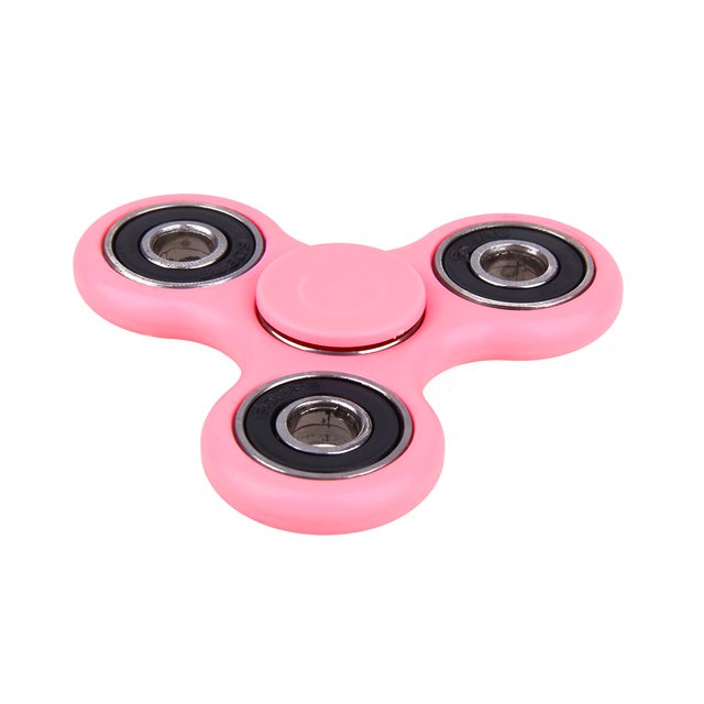 Juguete De Descompresión Tri-Spinner Fidget Toy EDC Hand Spinner Ansiedad Alivio del estrés (rosa)