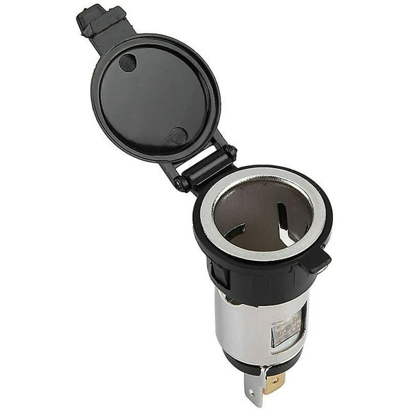 Power Outlet Cigarette Lighter Socket,12-24v Cigarette Lighter Adapter Socket Female Cigarette Lighter,dustproof Cigarette Lighter Socket For Car,moto