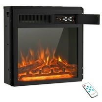 18 Inch Electric Fireplace Insert with 7-Level Adjustable Flame Brightness