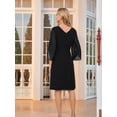 thumbnail image 4 of Womens Chiffon Dresses Flutter Sleeve Party Wedding Cocktail Dress, 4 of 5