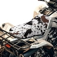 thumbnail image 5 of Garronmavis Brown Cow Print 23×10 Inch ATV Seat Cover Waterproof Non-Slip Four Wheeler Seat Cover Compatible with Polaris Sportsman Polaris Scrambler Honda Rancher, 5 of 7