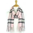 thumbnail image 3 of NevEND Super Soft Luxurious Unisex Scarf For Men and Women Winter Warm Plaid Fashion Scarves Pink, 3 of 4