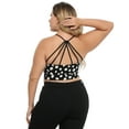 thumbnail image 2 of HDE Women's Plus Size Spaghetti Strap Cami Bralette Bustier Crop Top Daisy - 1X, 2 of 7