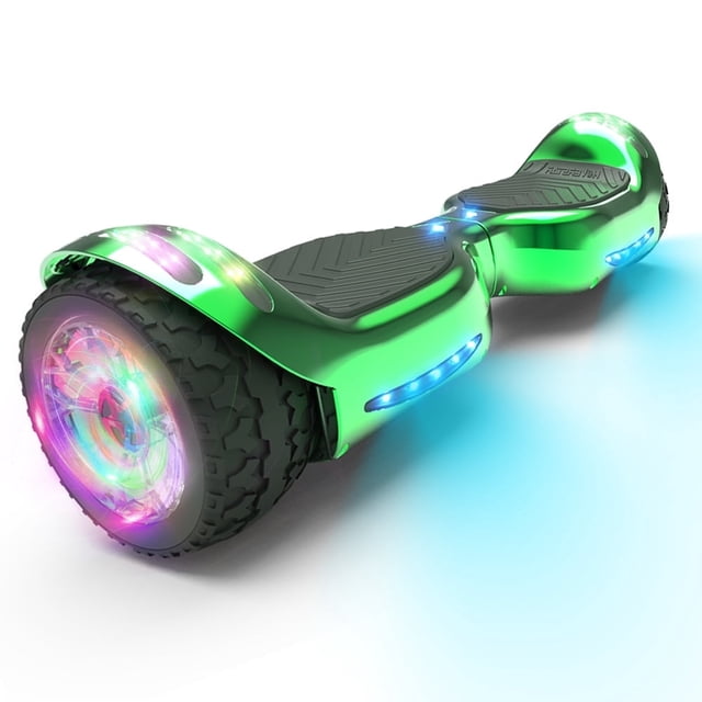 HOVERSTAR Hoverboard - Patinete Eléctrico para Niños, 6.5 Pulgadas y 9 mph, Todo Terreno con Autoequilibrio, Altavoz Bluetooth y Luces LED, Hasta 165 lbs (75 kg)