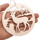 thumbnail image 3 of 10 piezas de colgantes creativos de alce de madera tallada para árbol de Navidad, utilizados para decoraciones navideñas para el hogar, bodas y más, 3 of 4
