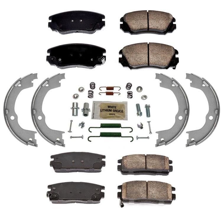 Ceramic Brake Pads With Parking Shoes 4pc kit for Chevrolet Equinox