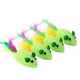 thumbnail image 3 of piezas de juguete de ratón tejido, divertido ratón con plumas, accesorio de juego para gatos, juguete interactivo (verde), 3 of 6