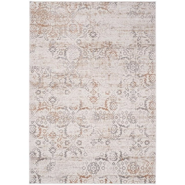 Safavieh Artifact 4' X 6' Power Loomed Rug in Gray and Cream