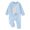 Blue, variant on NordicNest Easter Outfit Baby Girl Boy Long Sleeve Crewneck Bunny Embroidery Romper Jumpsuit Cute Clothes