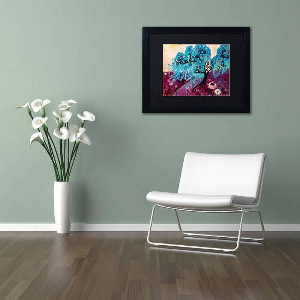 Trademark Fine Art "33" Canvas Art by Natasha Wescoat, Black Matte, Black Frame