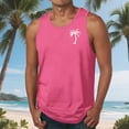 thumbnail image 2 of Mens Summer Beach Tank Tops Tropical Hawaiian Palm Tree Print Sleeveless Shirts Muscle Tee Vacation Casual Shirts, 2 of 5