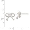 thumbnail image 4 of 925 Sterling Silver Bow Stud Earrings Arrow, 4 of 8