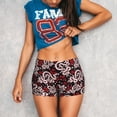 thumbnail image 3 of Kdxio Snake And Rose Print Workout Shorts for Women Seamless Soft Smooth Gym Yoga Scrunch Active Shorts, 3 of 9