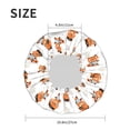 thumbnail image 4 of Kdxio Cute Little Pirate Red Panda Print Shower Cap for Women,Elastic and Reusable,Double Waterproof Layers Bathing Hat, 4 of 6