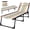 Colored, variant on muzi Folding Chaise Lounge Chair, Patio Sun Tanning Chair, Outdoor Chaise Lounger with 4-Position Reclining Back, Breathable Mesh Seat for Beach, Poolside, Yard, Gray