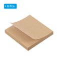 thumbnail image 3 of Unique Bargains 3' x 3' Blank Sticky Notes, Self-Stick Memo Pads 480 Sheets, Brown, 6 Pack, 3 of 6