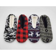 Men's Polar Extreme Thermal Insulated Slippers, Men's Non Skid House Slippers, Men's Snoozies