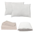 thumbnail image 1 of Protector Spring Air Matrimonial + Sábanas Basic Crema + Almohada Frosty 2, 1 of 7