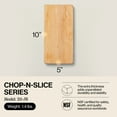 thumbnail image 2 of John Boos Chop N Slice Small Maple Wood Edge Grain Cutting Board, 10" x 5" x 1", 2 of 12