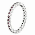 thumbnail image 3 of 925 Sterling Silver Stackable Expressions Rhodolite Garnet Ring Size: 10; for Adults and Teens; for Women and Men, 3 of 5