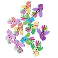 thumbnail image 6 of Raindrops Wood Buttons for Decor Assorted Color 50 Pieces Bird Design Wooden Sewing Buttons 35x27mm 1 38x1 06inch, 6 of 8