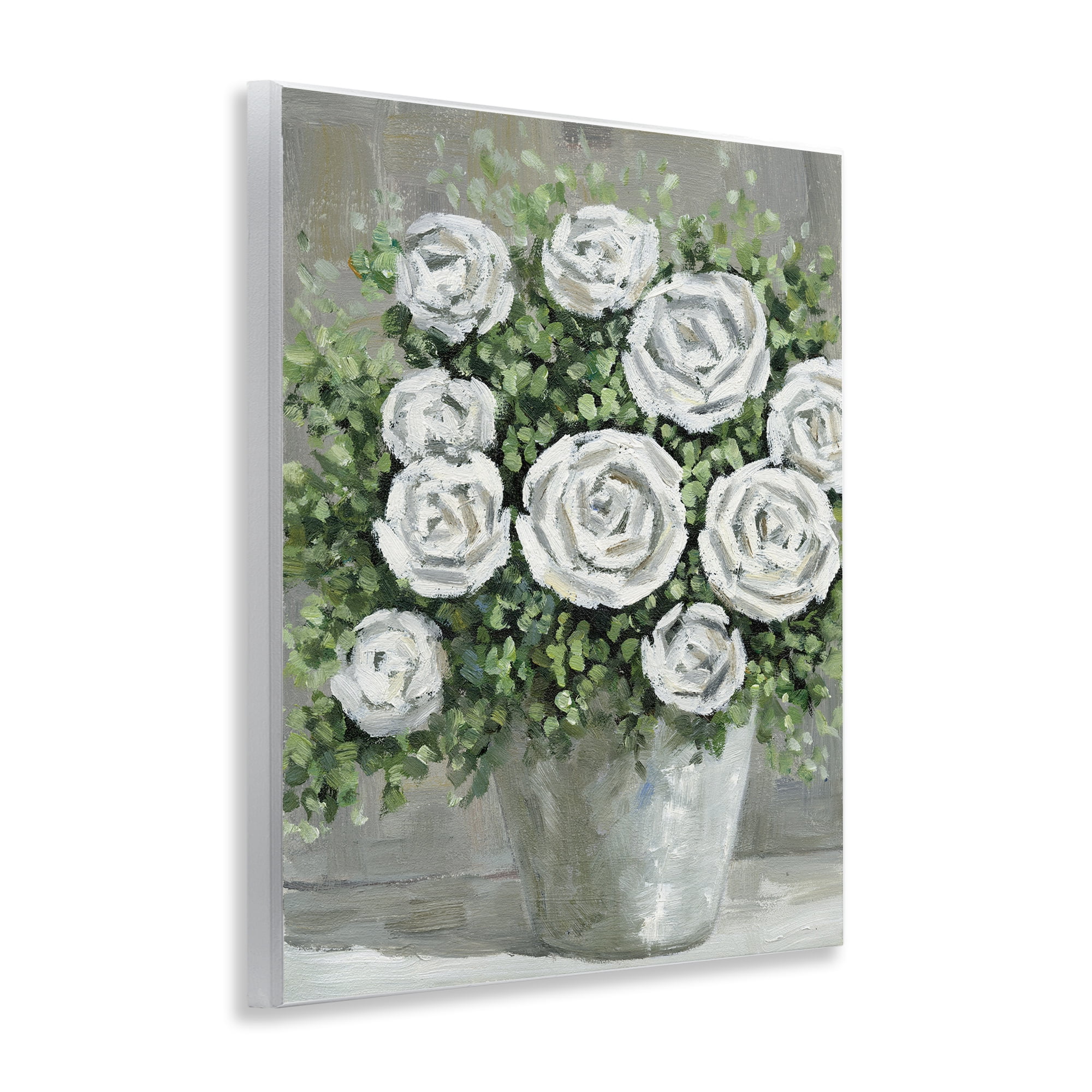 Stupell Industries Potted Ranunculus Blooms Botanical & Floral Painting Unframed Art Print Wall Art, 11 x 14