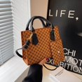 thumbnail image 2 of Bolso cuadrado de mano pequeño a cuadros de moda 2024 otoño nuevo estilo retro pequeño bolso madre bolso bandolera de un solo hombro para mujer, 2 of 5