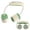 #A01-Green, variant on Neck Fan Portable, Hands Free Personal Cooling Device with Dual Turbo Fans, Adjustable 360° Flexible Goosenecks for Travel Outdoor Sports Commuting, Orange