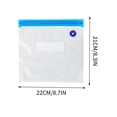 thumbnail image 5 of Food Vacuum Compression Bags 5-Pack, Reusable Vacuum Storage Bags for Kitchen, Leak-Proof Double Zipper Bags for Food Preservation, Durable Vacuum Sealer Bags for Kitchen Use, 5 of 5