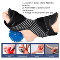 thumbnail image 3 of Férula Nocturna Para Fascitis Plantar Soporte Pie Caído Color Negro Talla: M, 3 of 5