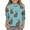 Blue, variant on Girls Easter T Shirts- 3/4 Sleeve Cute Rabbit Crewneck Kids Graphic Tops Navy Size 4-12 Years