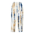 thumbnail image 5 of QATAINLAV Striped Cropped Pants for Women 2025 Summer Casual Drawstring Capri Pants Beach Vacation Clothes Plus Size High Waisted Ladies Capris with Pockets Multicolor 4XL, 5 of 6