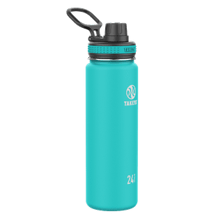  Takeya Actives Kids Insulated Stainless Steel Kids Water Bottle  with Straw Lid, 14 Ounce, Atlantic Blue: Home & Kitchen