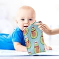 thumbnail image 4 of Coolnut Christmas Avocado Baby Muslin Washcloths Face Towel, Blue Burp Cloths Cotton Wipes 5 PCS Infant Wash Cloth for Newborn Boys Girls 12x12 inches, 4 of 6
